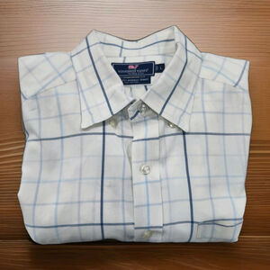 Vineyard Vines Murray Shirt Mens Large Button Down Long Sleeves Plaid Pocket
